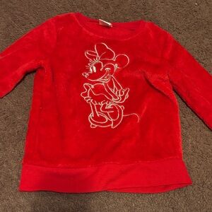 Disney Red Kids Sweatshirt with Cartoon Character